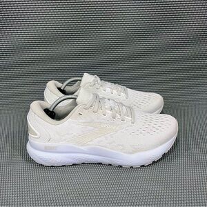 Brooks Ghost 16 White Grey Womens Athletic Running Cross Training Sneakers Sz 8